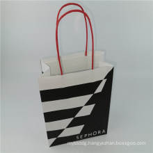 White Kraft Bag with Print Shopping Bag Supplier